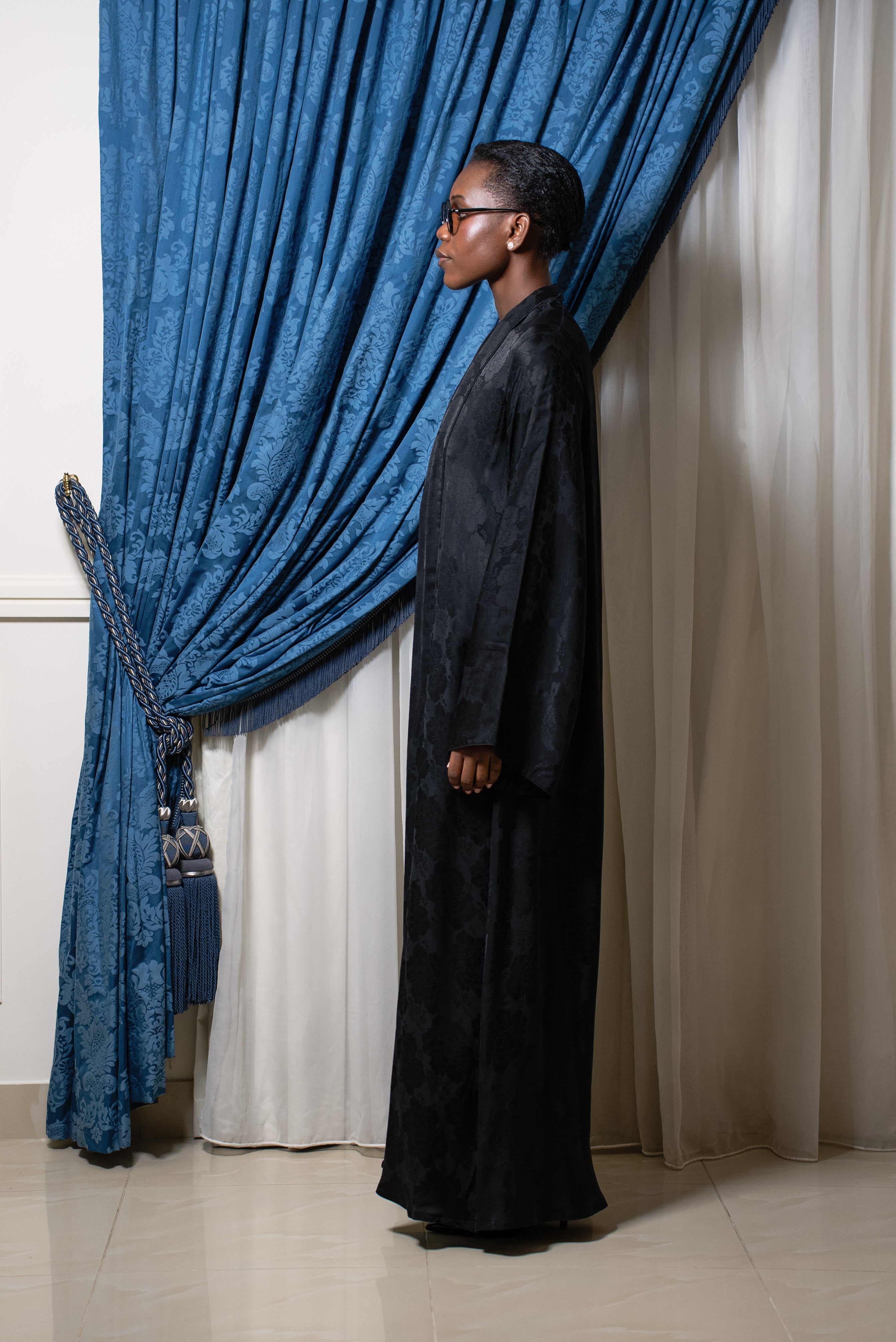 Noir foncé Jacquard