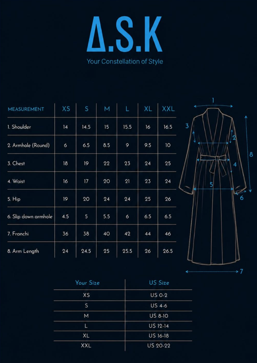 Askstudio size chart